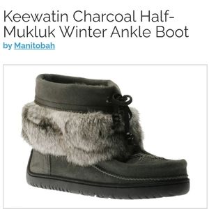 Keewatin Half Mukluk in Charcoal